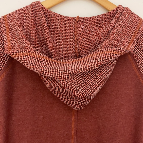 Mystree Knit Hooded Sleeved Sweater Open Sided Poncho size L - Picture 12 of 16